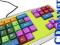HIT! KOLOROWA KLAWIATURA EDUKACYJNA DLA DZIECI USB
