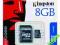 KINGSTON KARTA PAMIĘCI MIC SDC 8GB+ADAPTER PROMOCJ