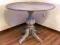 Stół okrągły w stylu shabby chic