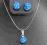 Komplet Kolczyki+Wisiorek Capri Blue SWAROVSKI