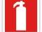 Znak przeciwpożarowy "GAŚNICA" 15x15cm