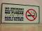 tablica NO SMOKING, ZAKAZ PALENIA, NO FUMAR