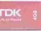 Nowy Pendrive 4GB TDK Trans-It Metal różowy