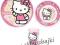 Zestaw naczyń HELLO KITTY kubek talerz miska