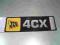 CZĘŚCI JCB - NAKLEJKA JCB 4CX POZIOMA 817/17896