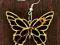 -kreatiko- KOLCZYKI DREWNIANE ażurowy BIGLE MOTYL