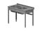 Zlew 2-komorowy 1000x600x850-meble gastronomiczne