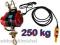 WYCIĄGARKA ELEKTRYCZNA BUDOWLANA LINOWA 250 kg PRO
