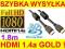 KABEL HDMI-HDMI 1,8M 1.4a 3D ETHERNET GOLD FILTRY!