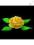 Róża z listkami w kolorze żółtym ciemnym M1