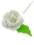 Zestaw róż z listkami w kolorze białym R6 AGA