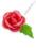 Zestaw róż z listkami w kolorzeróżowym ciem R6 AGA