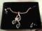 Komplet biżuterii (naszyjnik i kolczyki wkręty)