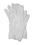 Rękawiczki dzianinowe bawełniane białe r. 8 (M)