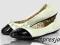 Buty # Śliczne wiosenne balerinki f69 białe 40