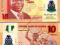 ~ Nigeria 10 Naira P-New 2009 POLIMER Sig A Rzadki