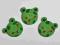 Żabki drewniane samoprzylepne 3 szt