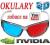 OKULARY 3D RED CYAN ANAGLIFY 3D NVIDIA  MODEL 2012