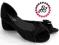 BUTY SANDAŁY BALERINKI HS026 ZAMSZOWE CZARNE 38