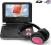 LENCO DVP-733 Przenośne DVD 7"LCD USB SD DviX