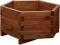 DONICA DREWNIANA SZEŚCIOKĄTNA DONICZKA 300 x 600