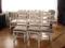 6 szt krzesła shabby chic,prowansja,cottage,białe