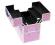 KUFEREK KOSMETYCZNY WALIZKA LAMPA UV NS06 PINK