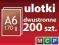 ulotki A6 200szt. 170g, dwustronne
