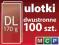 ulotki DL 100szt. 170g, dwustronne
