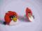 kolczyki Angry Birds hand made