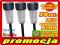 ZESTAW 10szt LAMPY OGRODOWE SOLARNE Czarne ABS LED