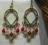 Kolczyki HandMade Kwarc Mszysty Cygańskie Wyprzed.
