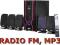 Głośniki 5.1 wbudowane radio MP3 SD PILOT 80W RMS
