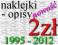 OPISY 2 zł 1995-2012 do album, holdery- już są !!