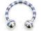 Stalowy Circural Barbells Venetian Striped