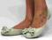ideal sexy NAJMODNIEJSZE BALERINKI KOKARDA grey 38