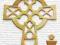 OZDOBY KRZYŻ Komunia Bierzmowanie 5szt złoty