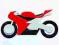 OZDOBY - kartki , scrapbook-  MOTOCYKL