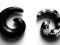 Rozpychacz spirala czarna / w czaszki 8mm !!!