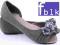 WIOSNA BUTY ZARAS STYLE CEKINY 1041 GREY ZAMS 39