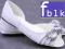 WIOSNA BUTY ZARAS STYLE CEKINY 1041 WHITE ZAMS 38