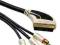 Kabel EURO - 3xRCA IN - OUT HQ 24k Gold 2m HAMA