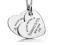 TIFFANY&Co 925 delikatny łańcuszek 2 serca