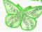 Naprasowanka - motylek cekiny -zielony