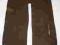 H&M bawełna czekoladowe spodnie kwiaty 140 cm