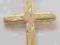 KRZYŻYK GRAWEROWANY ZE ZŁOTA 585 NOWY WZÓR !!!!!!!