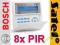 ALARM - BLUE INTEGRA-32 LCD-BL+ 8 CZUJEK BOSCH W12