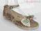 Balerinki Espadryle open toe khaki A142 r. 38