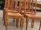 ŁADNE DĘBOWE KRZESŁA  LUDWIKOWSKIE 6 sztuk  LUDWIK