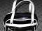 elegancka torebka czarno biała wizytowa stan bdb